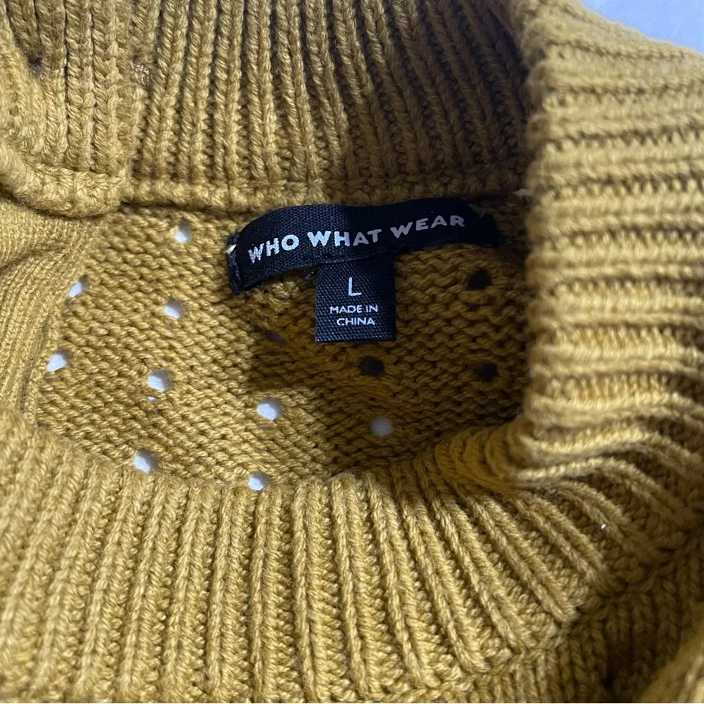 Who What Wear‎ Mustard Knit Sweater